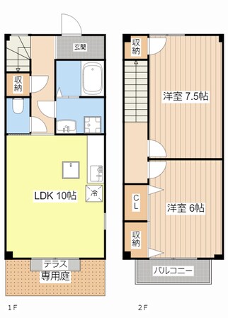 メゾネット和の物件間取画像